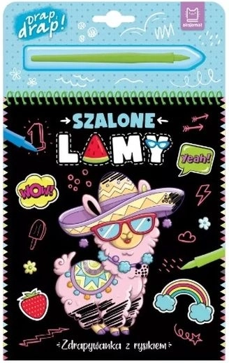 Šialené lamy – vyškrabávacia knižka so stylusom