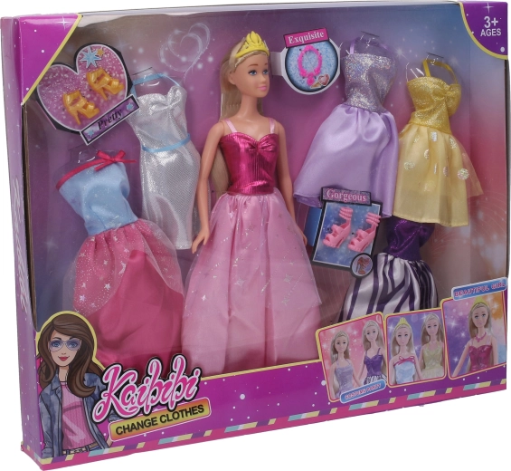 Bábika princezná so súpravou šiat 30 cm