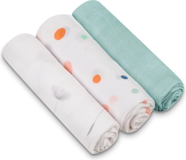 Lionelo bambusové mušelínové plienky 3 ks Dot