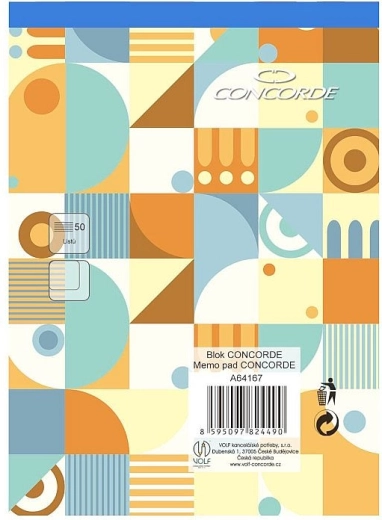 Blok CONCORDE A6 čistý, 50 listov