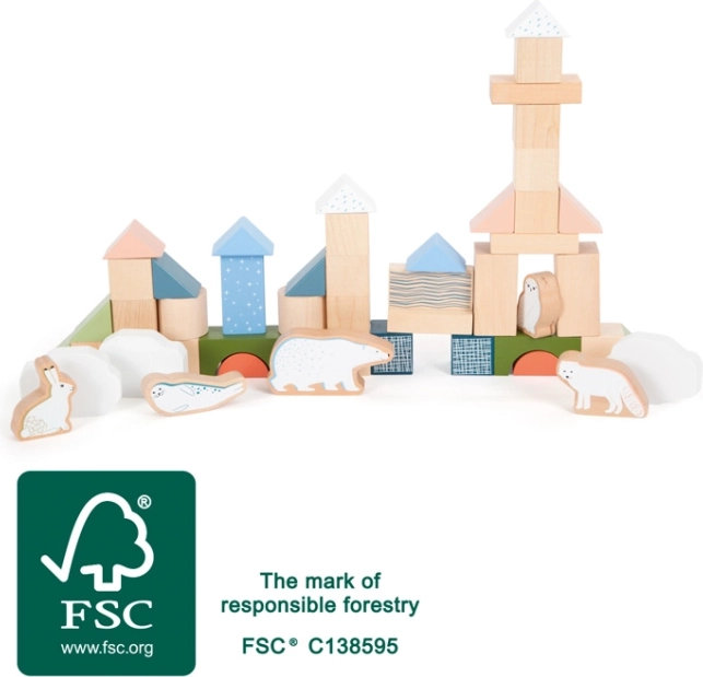 Drevené kocky Arctic od small foot