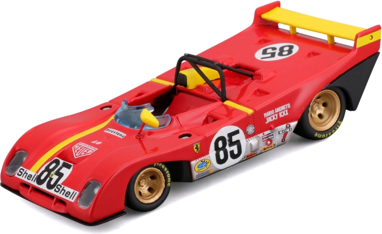 Bburago Ferrari 312P 1972 pretekársky model v mierke 1:43