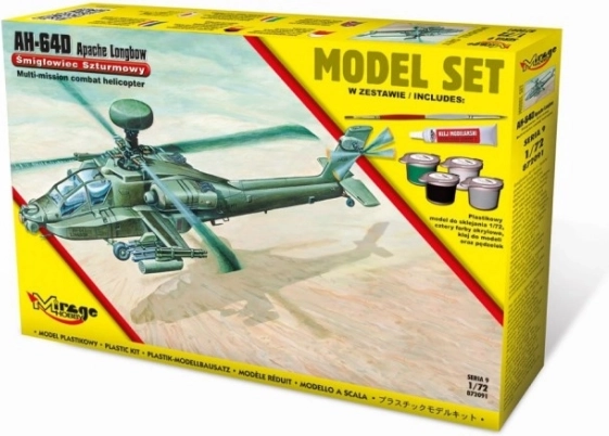 Modelová sada AH-64D Apache Longbow [americký útočný vrtuľník].