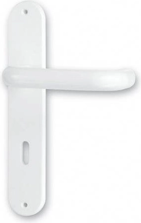 Dverová kľučka Standard 90 biela plast