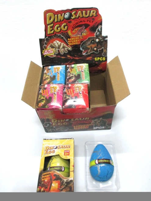 Vajce s rastúcim dinosaurom 12 × 8 cm