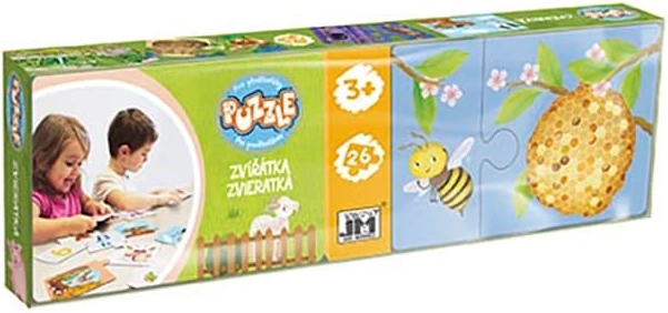 Puzzle pre predškolákov Zvieratká