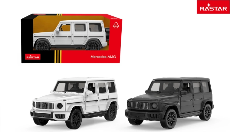 Kovový model auta Rastar Mercedes AMG G63 biely 1:43