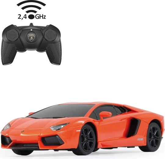 RC auto Lamborghini Aventador v mierke 1:24 oranžové