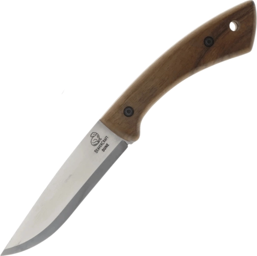 Beavercraft BSH1 Bushcraft nôž Dune s orechovou rukoväťou a koženým puzdrom