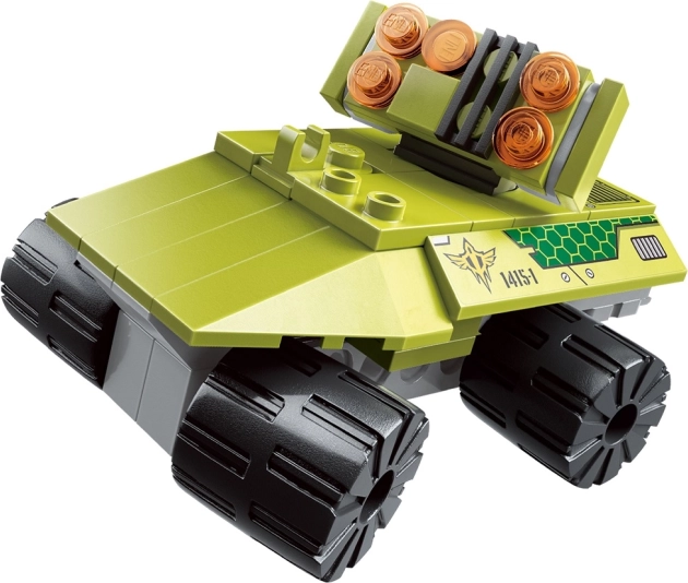 qman thunder expedition radarové auto sky-eye – ministavebnica 81 dielikov