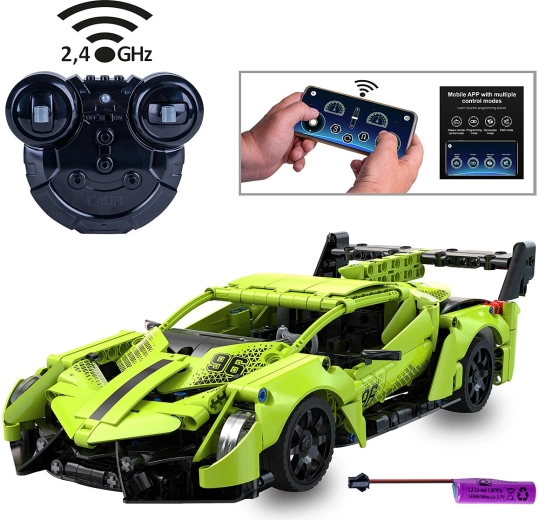 CaDA Phantom Ghost RC stavebnica superauta 1:14 zelená
