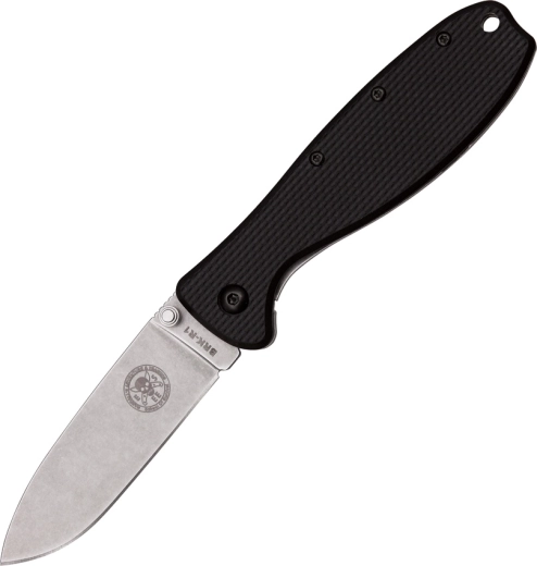 ESEE Zancudo čierny vreckový nôž 7,7 cm, stonewash, FRN