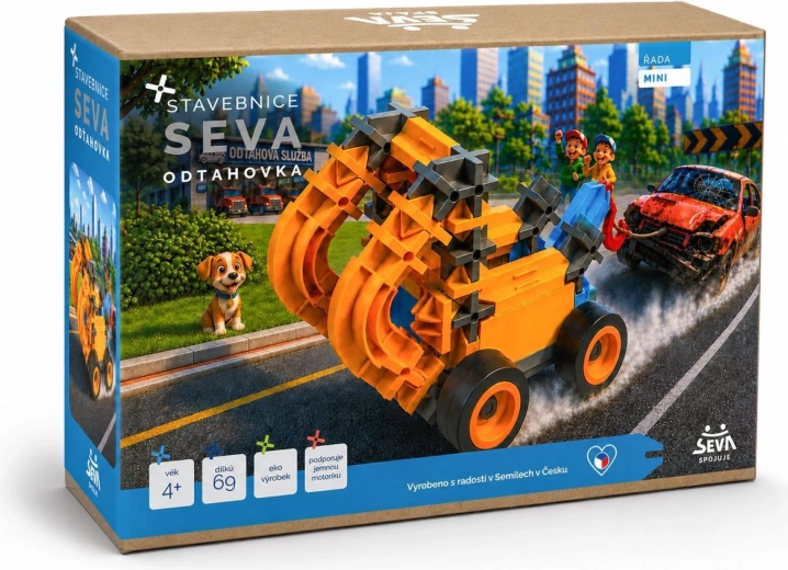Seva mini odťahovka – stavebnica 69 dielikov