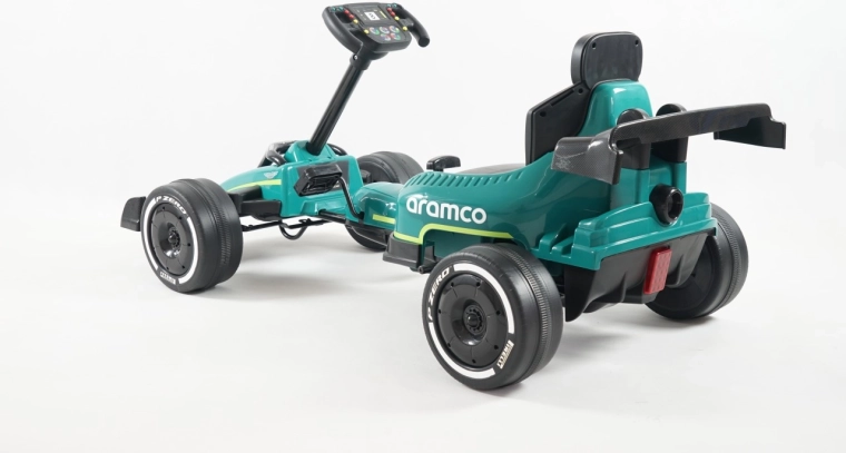 Šliapacia motokára ASTON MARTIN zelená