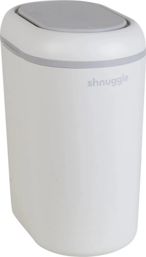 Shnuggle Eco Touch kôš na plienky biela/sivá
