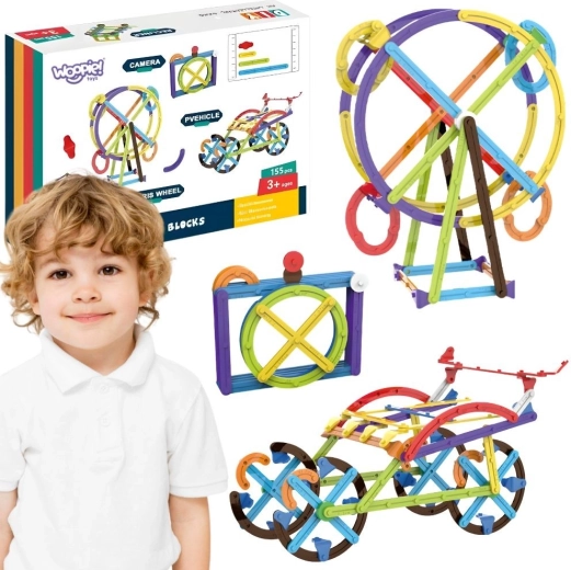 Woopie matematická 3D edukačná stavebnica 155 dielov