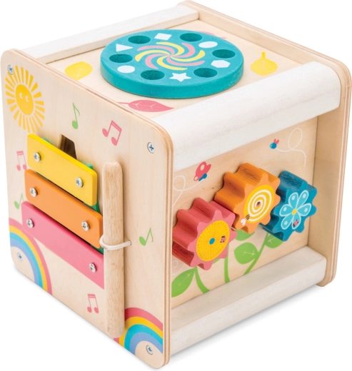 Edukačná drevená kocka aktivít Le Toy Van