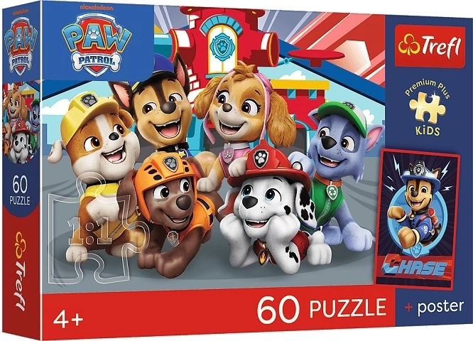 Detské puzzle Premium Plus Kids Psie popoludnie 60 dielikov