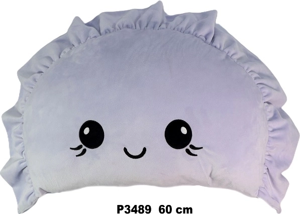 Dekoratívny vankúš pieróg 60 cm, fialový