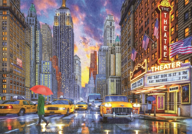 Clementoni puzzle Daždivý Manhattan 2000 dielikov