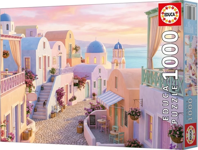 Puzzle EDUCA Santorini 1000 dielikov s lepidlom