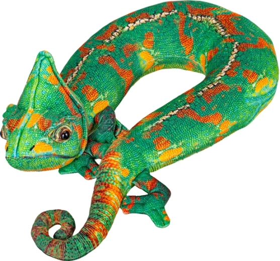 Plyšový cestovný vankúš chameleón 50 cm