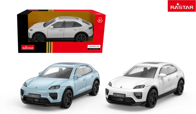 Model auta Porsche Macan Rastar 1:43 biely - 1 kus