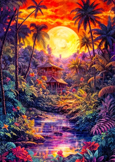 Enjoy puzzle Súmrak v džungli 1000 dielikov