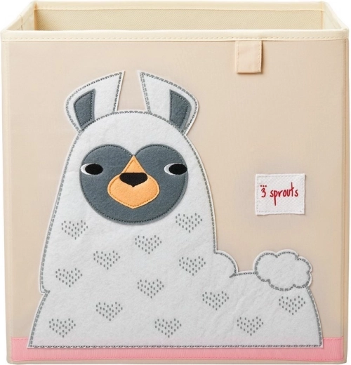 3 Sprouts úložný box Llama white