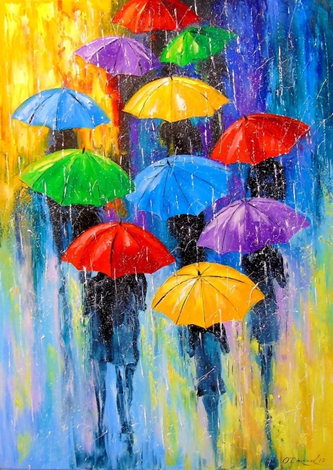 Puzzle Daždivý deň 1000 dielikov