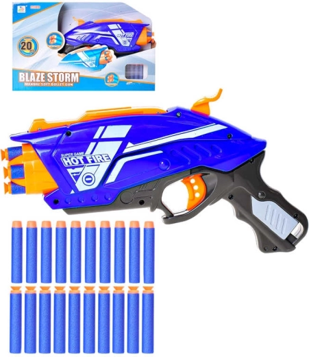 Detský blaster s rotačným zásobníkom a penovými nábojmi 20 ks