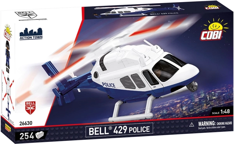 Cobi Bell 429 policajný vrtuľník 1:48 (254 dielikov)