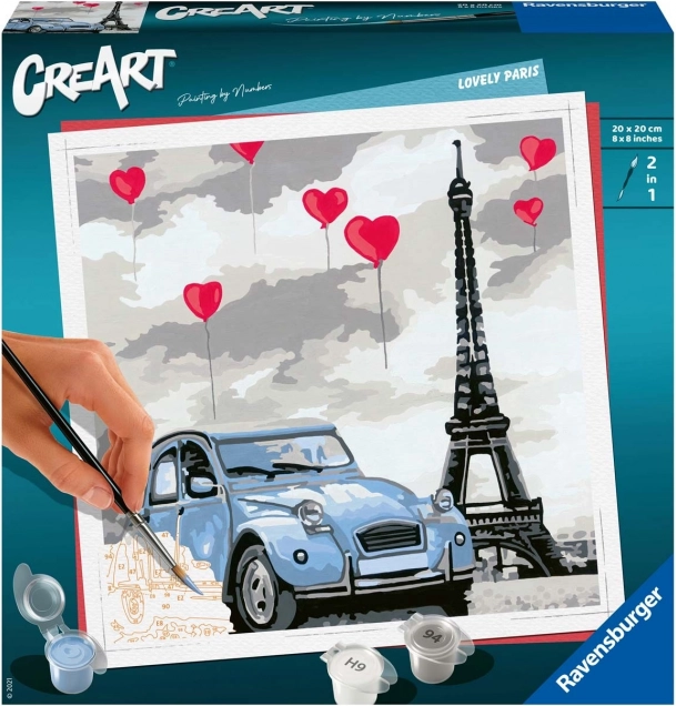 CreArt lovely Paris – maliarska sada pre deti od 12 rokov