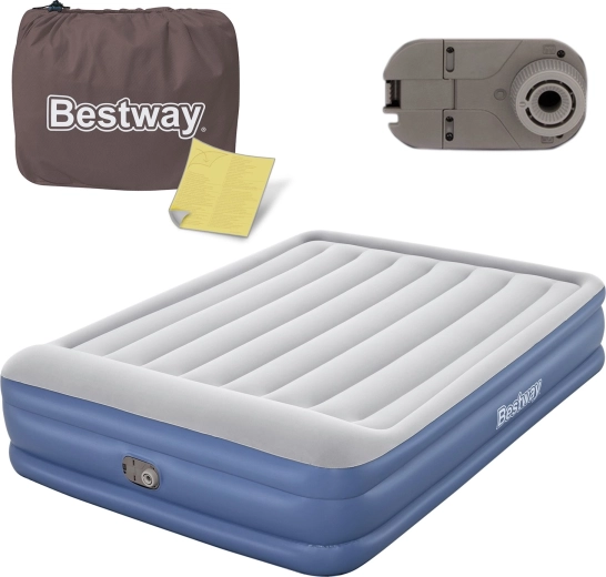 Nafukovacia matrac 203 × 152 × 46 cm s vstavanou elektrickou pumpou BESTWAY