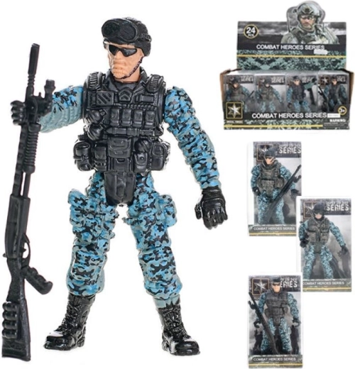 Kĺbový vojak so zbraňou – 4 druhy