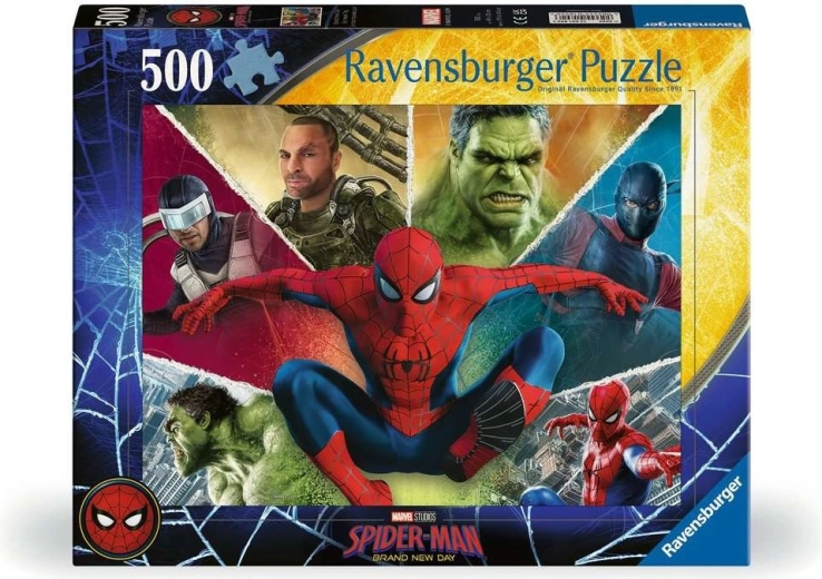 Ravensburger puzzle Spider-Man: Úplne nový deň 500 dielikov