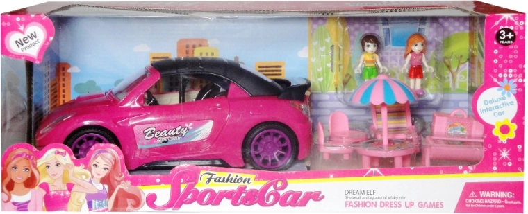Auto pre bábiku s doplnkami a 2 bábikami