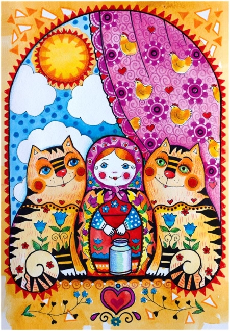 Puzzle Matryoshka 500 dielikov ANATOLIAN