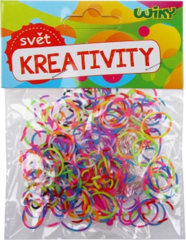 Magické pruhované splietacie gumičky mix farieb