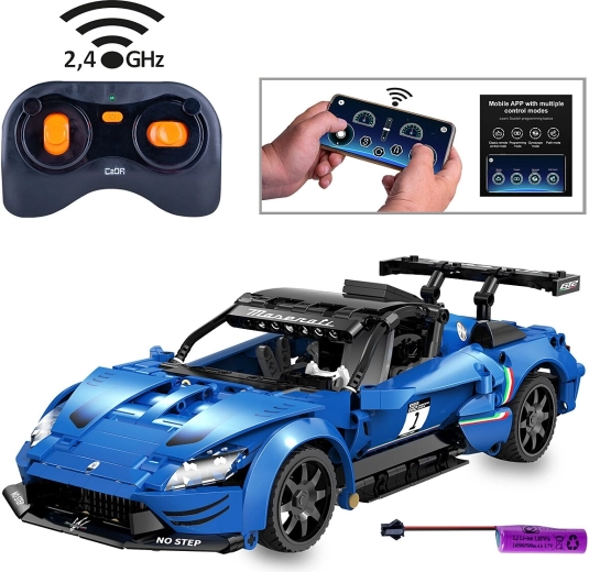 CaDA Maserati GT2 na diaľkové ovládanie 1:14 modré