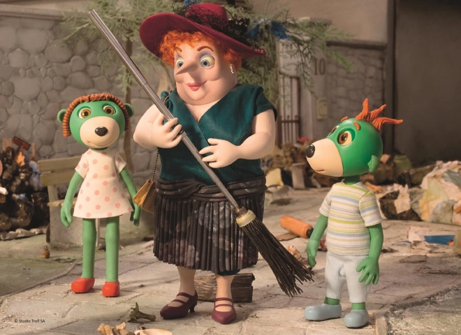 Puzzle Treflíci S tetičkou 20 dielikov