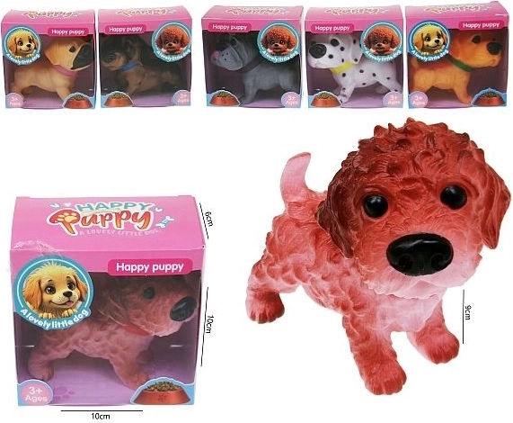 Figúrka psíka Happy Puppy 10 cm (náhodný výber)