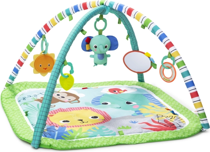 Hracia podložka s hrazdičkou Wild Wiggles BRIGHT STARTS