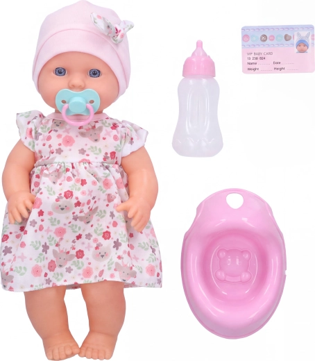 Cikajúce bábätko s fľaštičkou 30 cm