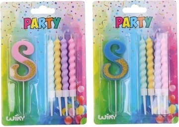 Párty sviečka číslo 8 so 4 sviečkami