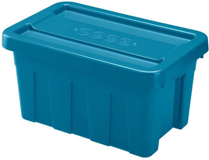 Plastový úložný box s vekom 20 l HEIDRUN