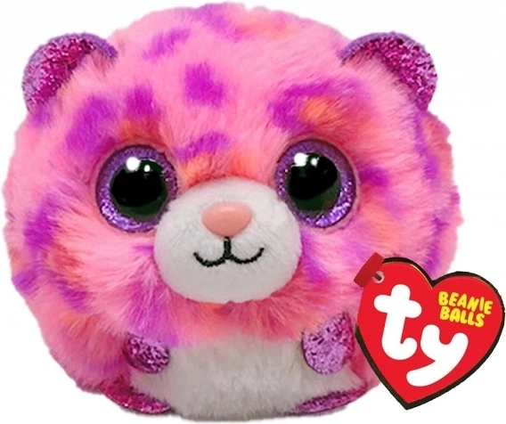 TY Puffies Meteor – ružový leopard