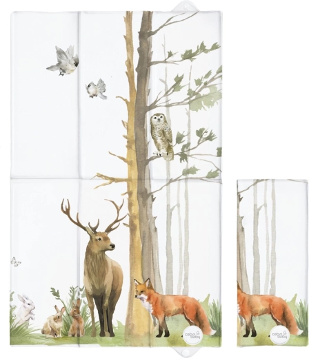 Ceba Baby cestovná prebaľovacia podložka Basic Woodland 80 × 50 cm