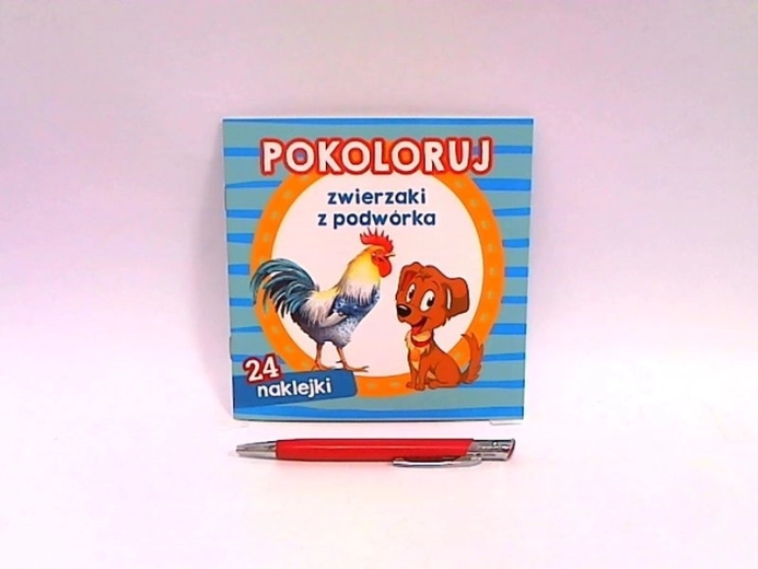 Vyfarbi si zvieratká z dvora – omaľovánky so samolepkami