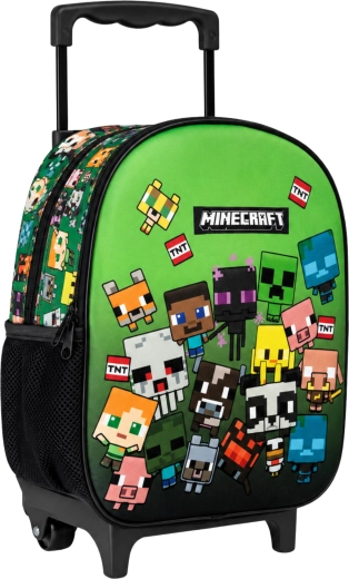 Batoh na kolieskach Minecraft 32 cm zelený - 1 kus